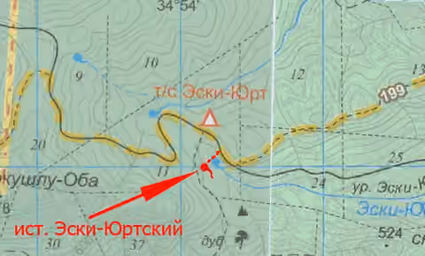 карта родник Эски-Юрт карта родник Эски-Юрт