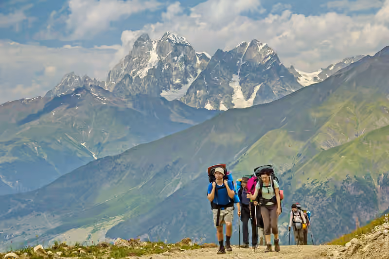 Wandern in Georgien, Oberes Swanetien, Kaukasus
