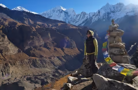 Zuerst war es ein Foto von einer Herbstreise nach Nepal